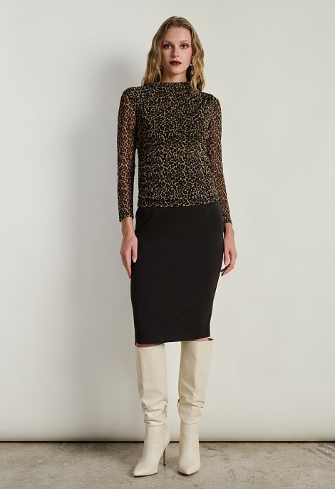 Μπλούζα με animal print