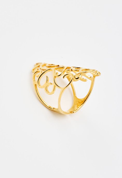 Ring with a perforated design