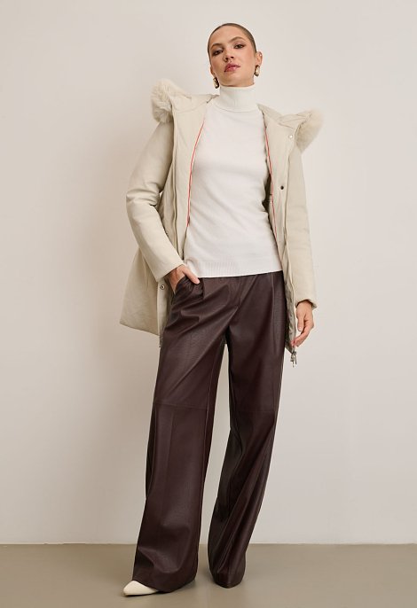 Parka jacket with hood
