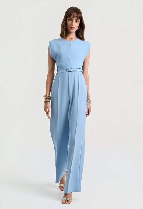 Belted jumpsuit