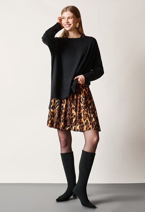 Animal print mini dress