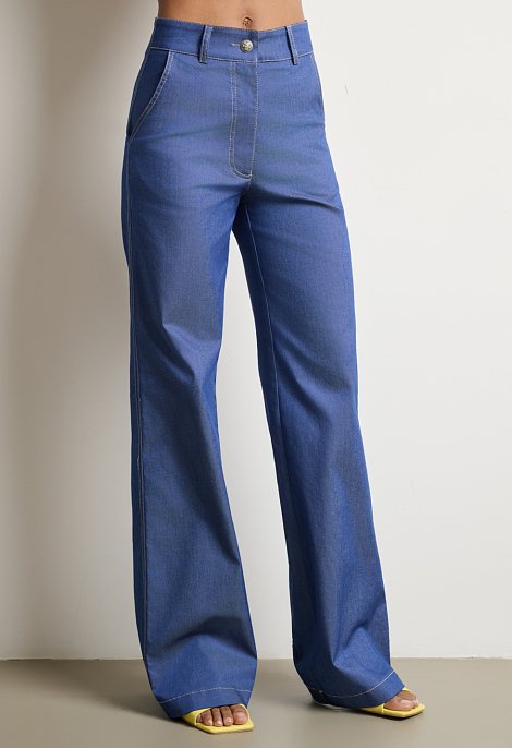 Ψηλόμεσο παντελόνι wide leg
