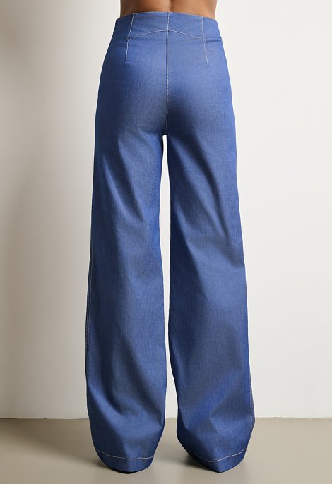 Ψηλόμεσο παντελόνι wide leg