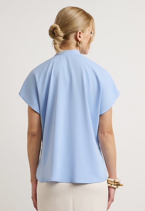 Mao-collar shirt