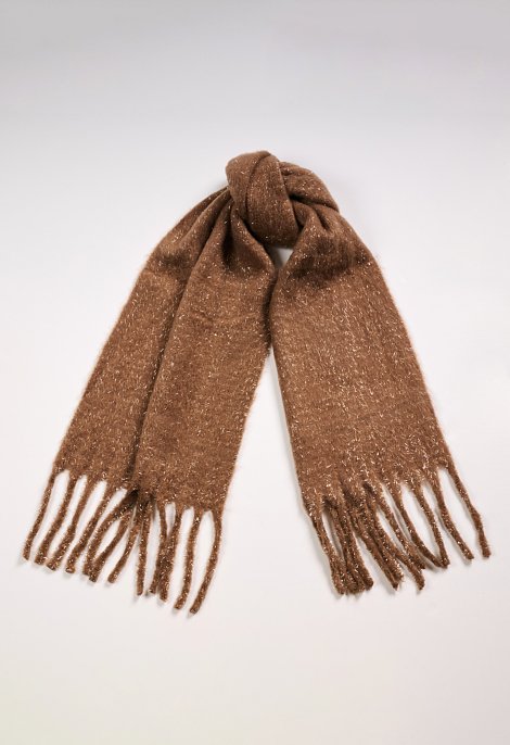 Scarf with lurex details