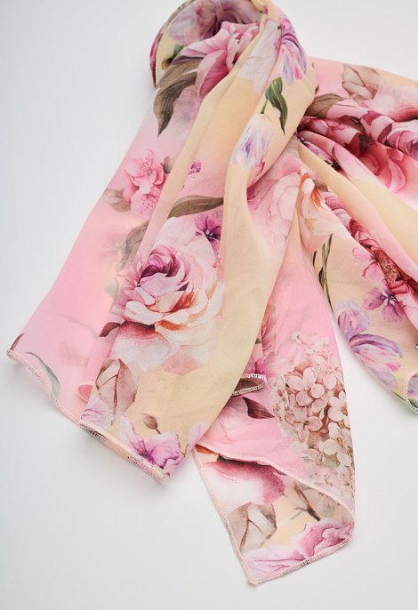 Floral pattern scarf