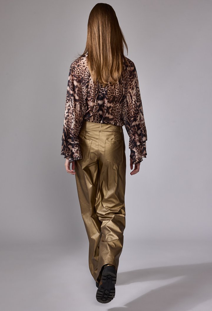 Metallic pants
