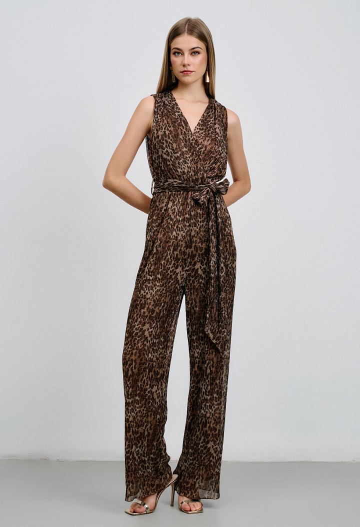 Leopard print jumpsuit