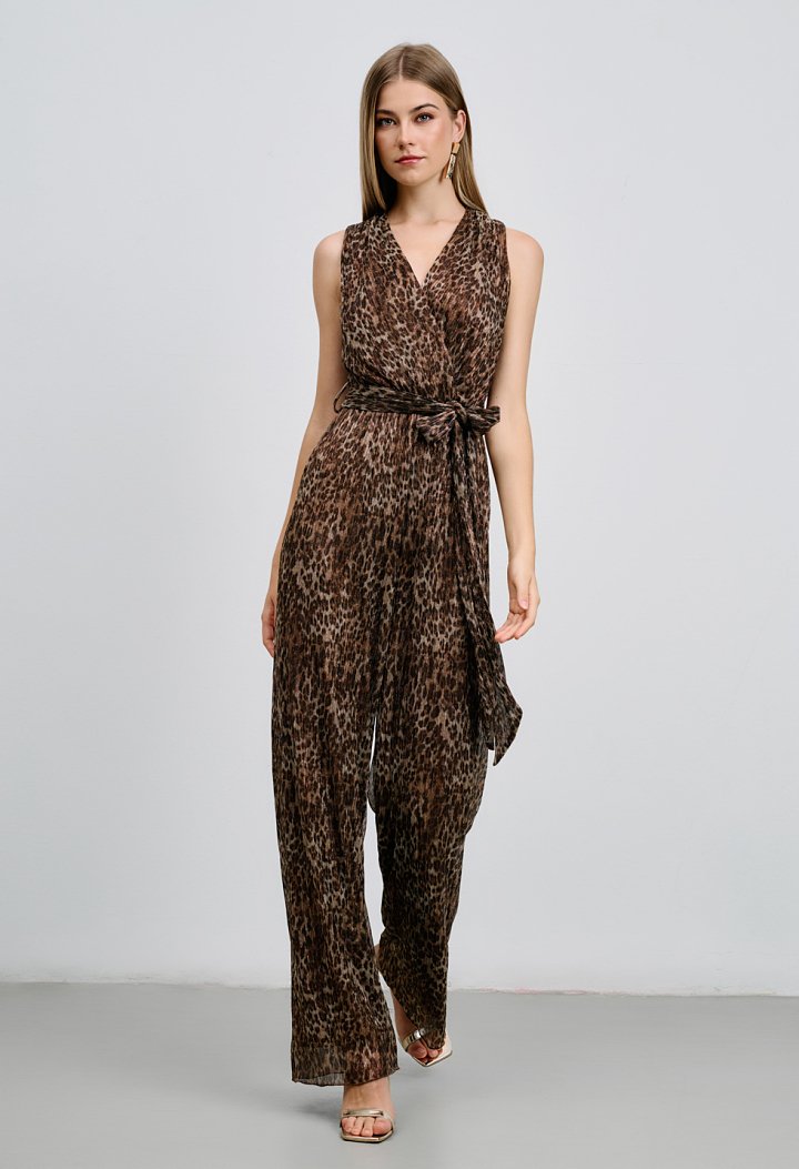 Leopard print jumpsuit