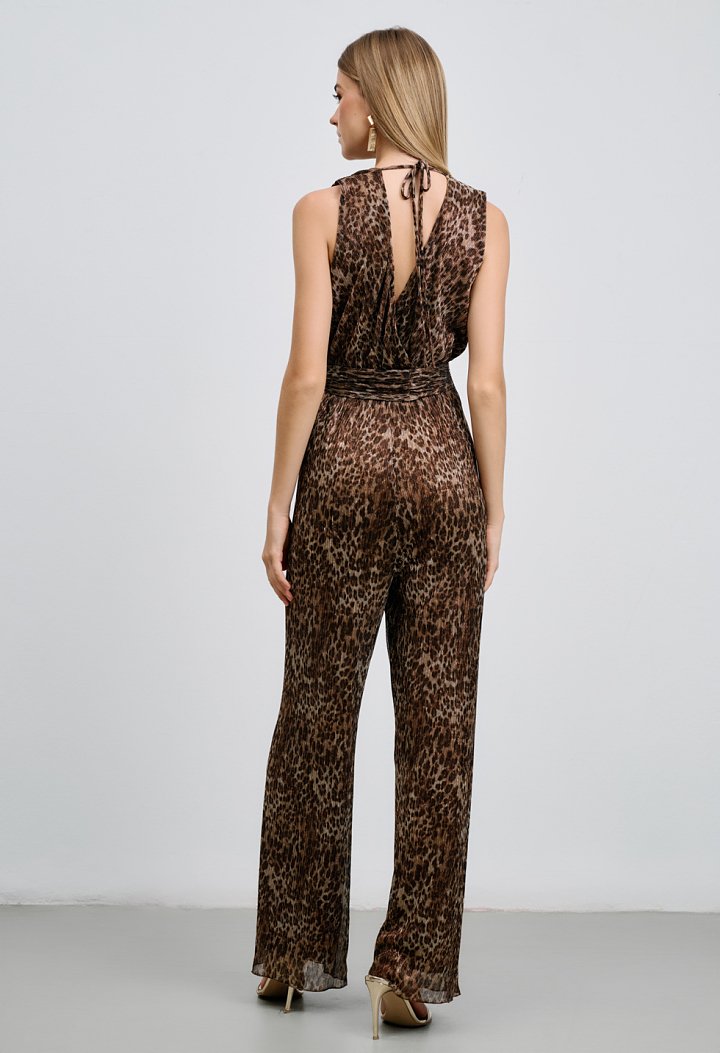 Leopard print jumpsuit