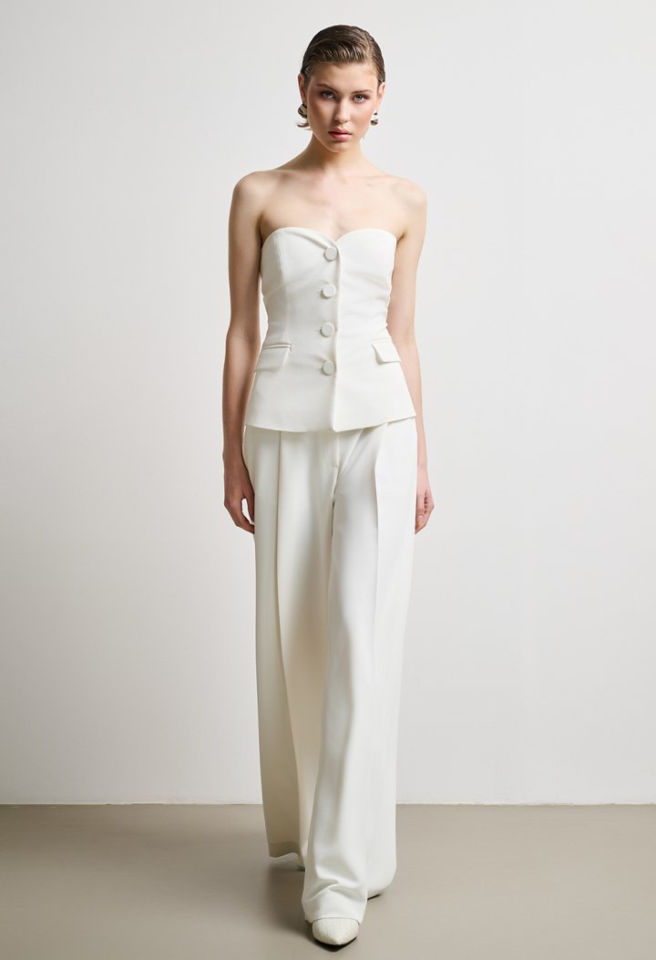 Παντελόνα ψηλόμεση Wide Leg