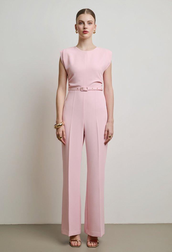 Belted jumpsuit