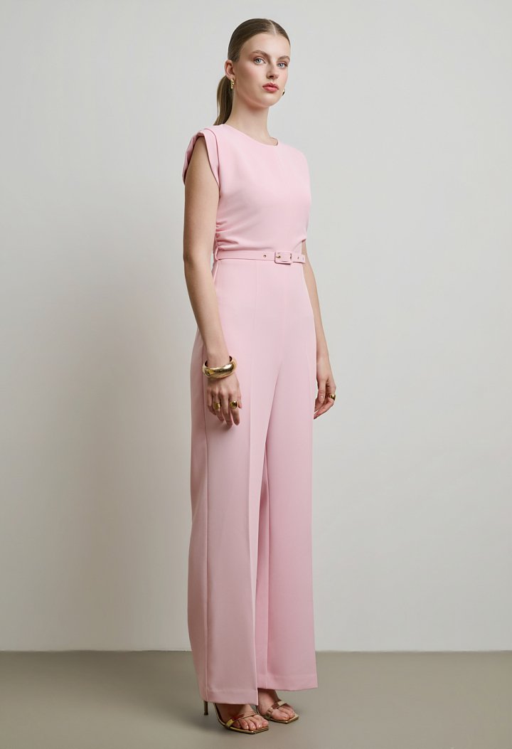 Belted jumpsuit