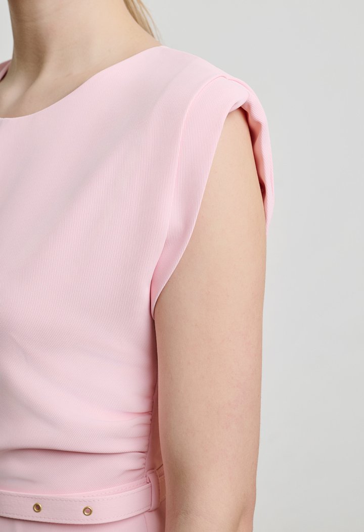 Belted jumpsuit