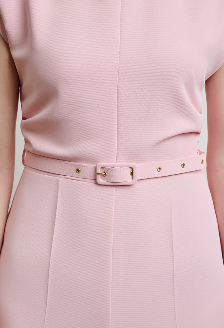 Belted jumpsuit
