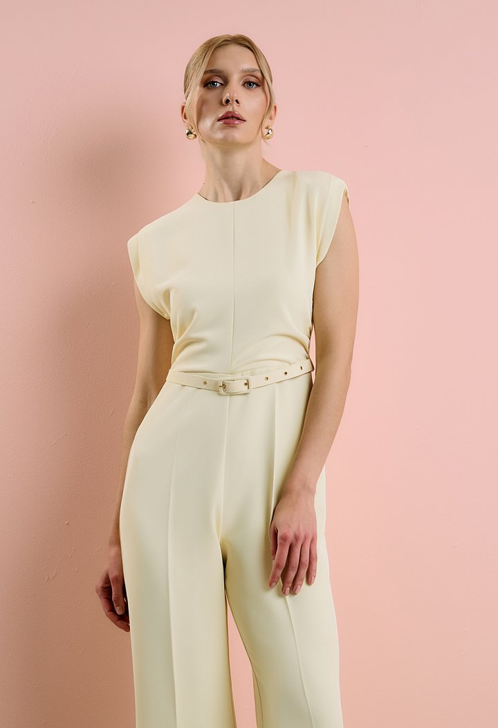 Belted jumpsuit