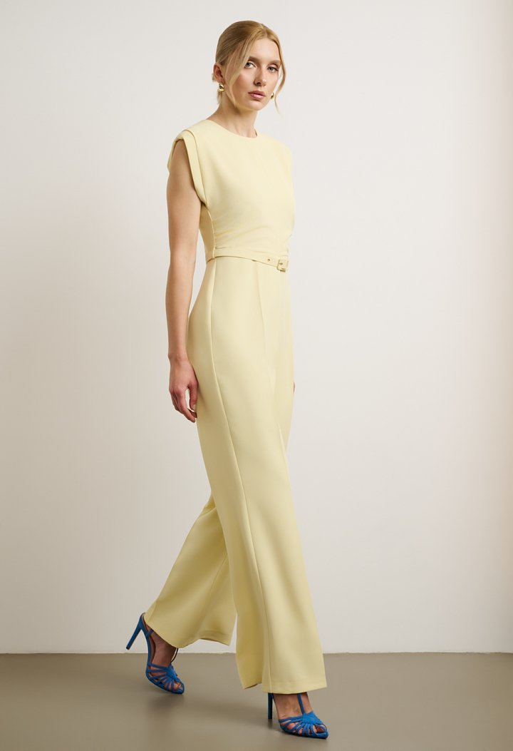 Belted jumpsuit