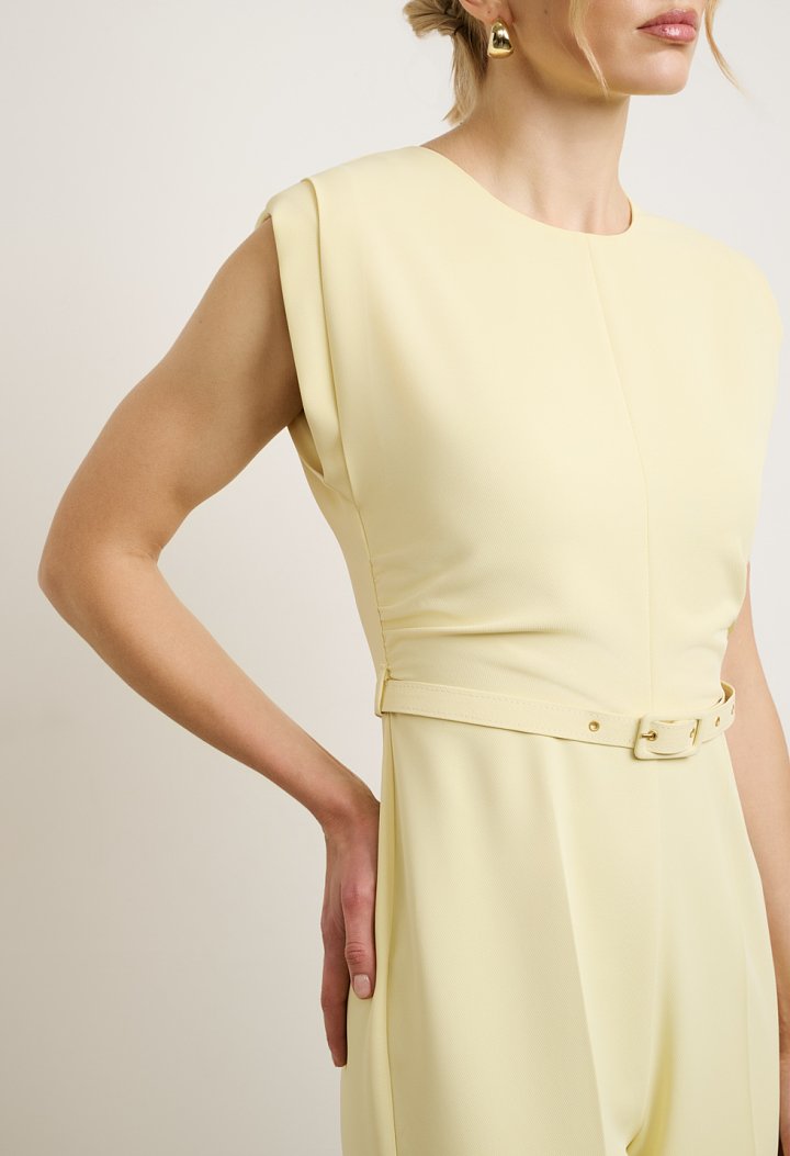 Belted jumpsuit