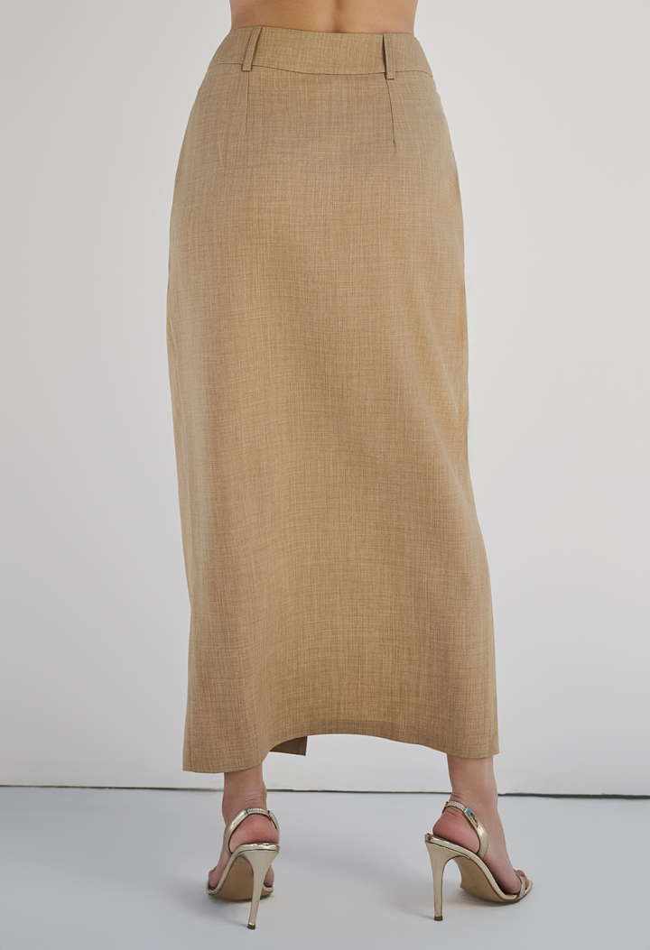 High-waisted wrap skirt