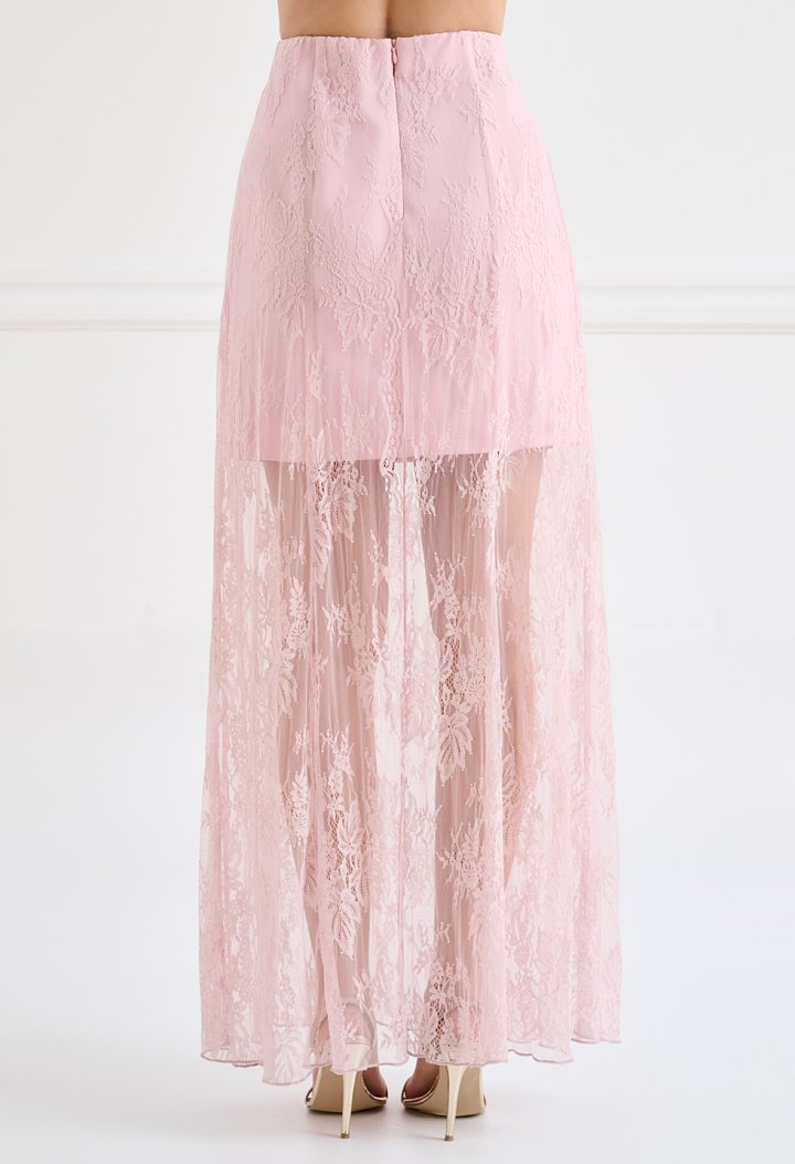 Lace maxi skirt