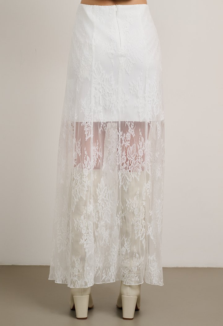 Lace maxi skirt