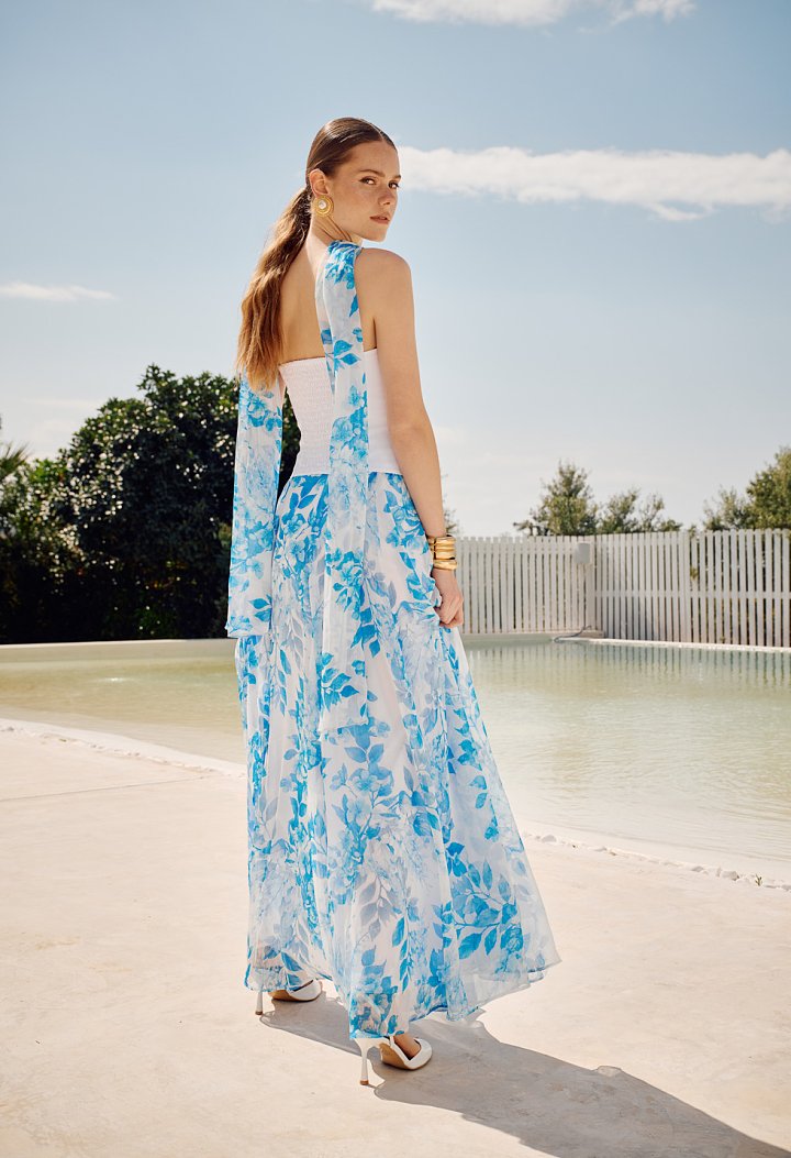 Floral maxi skirt