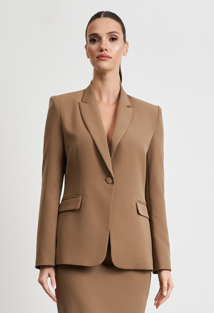 Straight-cut blazer