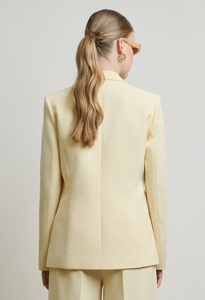 Straight-cut blazer