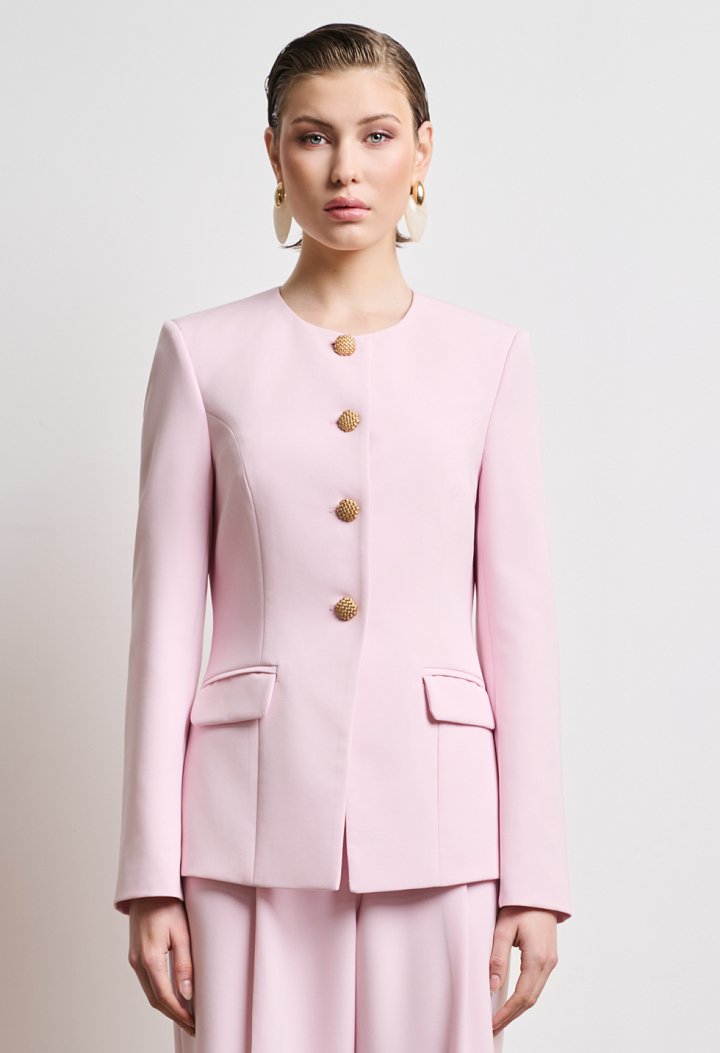 Blazer with gold buttons