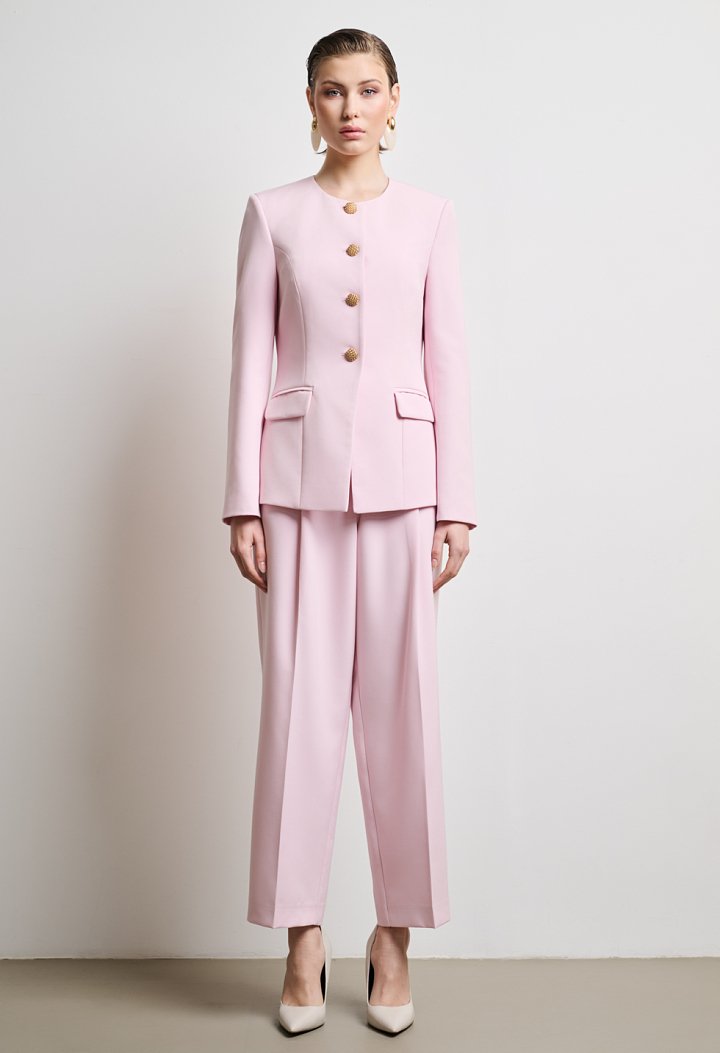 Blazer with gold buttons