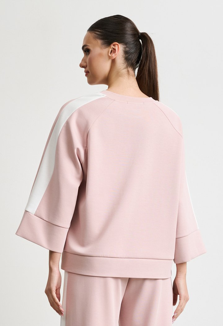 Sweatshirt set with side stripe