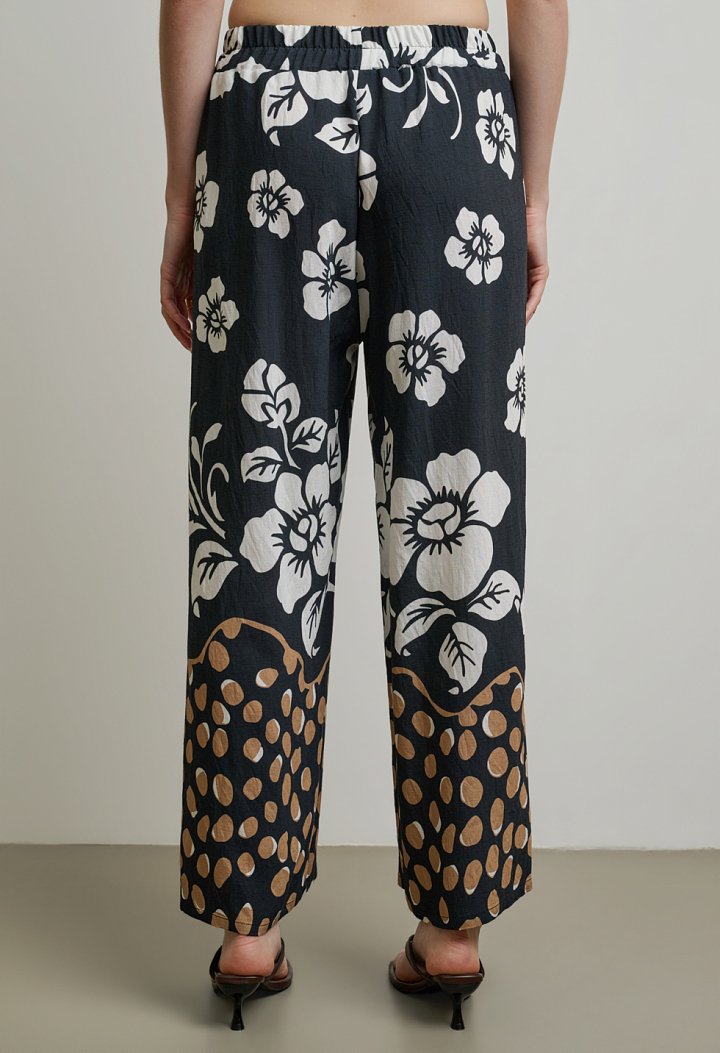 Floral print top and pants set