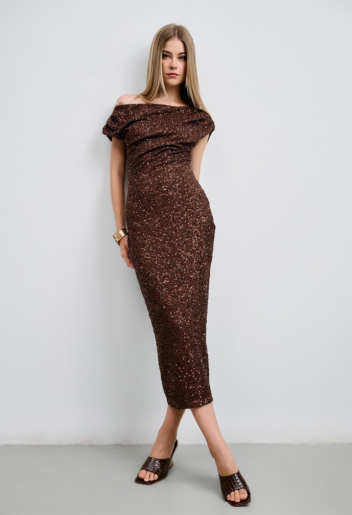 Sequin midi dress