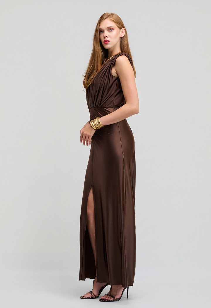 Maxi Stretch Ruched Dress