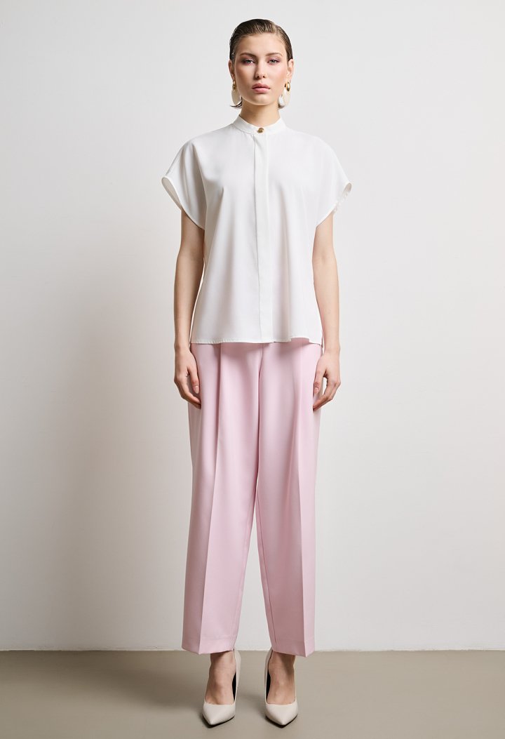 Mao-collar shirt
