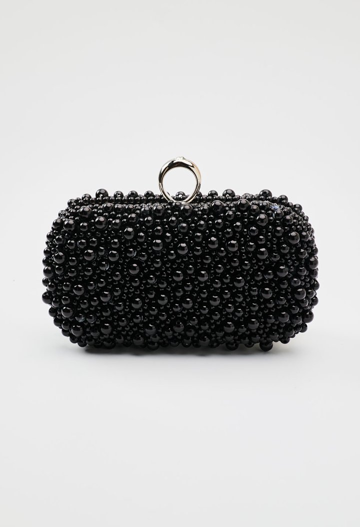 Evening bag with pearls