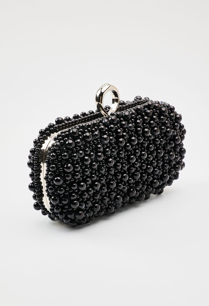 Evening bag with pearls