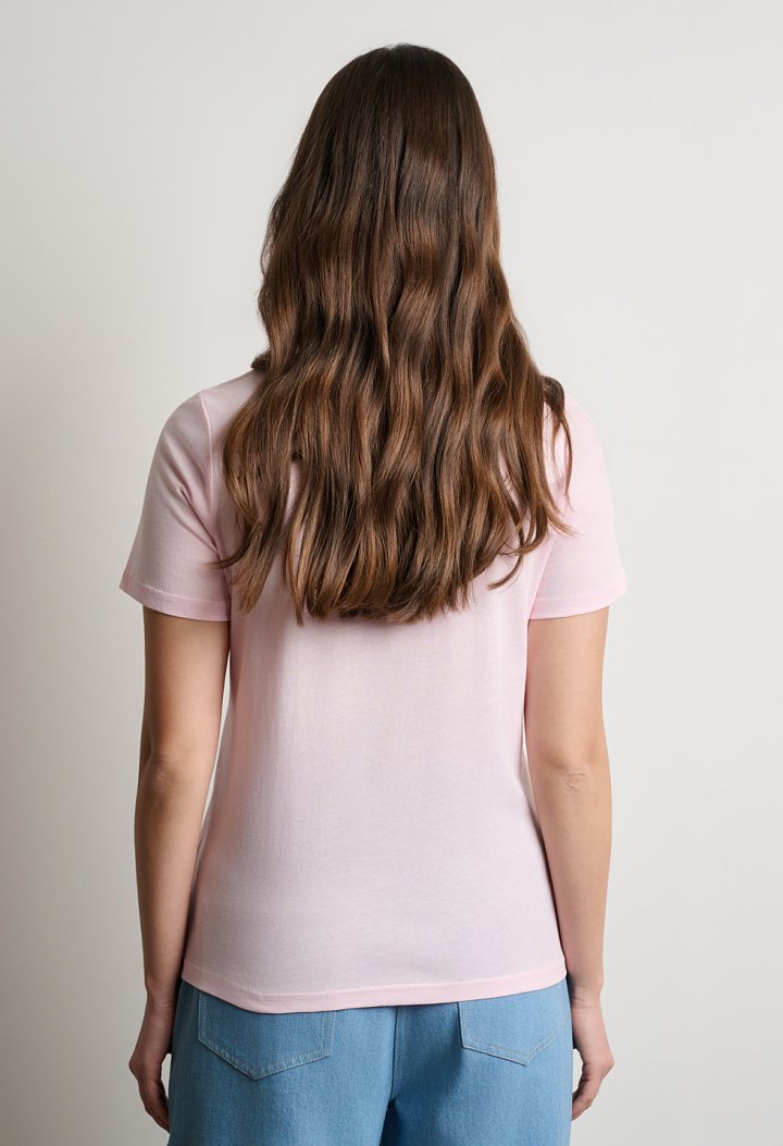 Short-sleeve T-shirt with round neckline