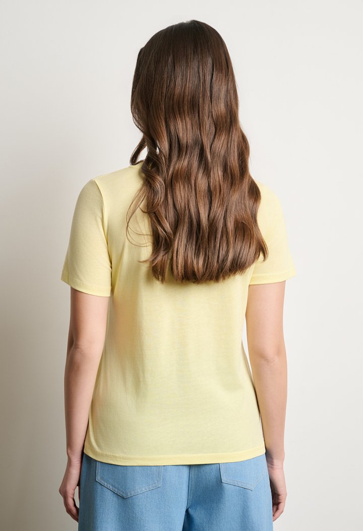 Short-sleeve T-shirt with round neckline