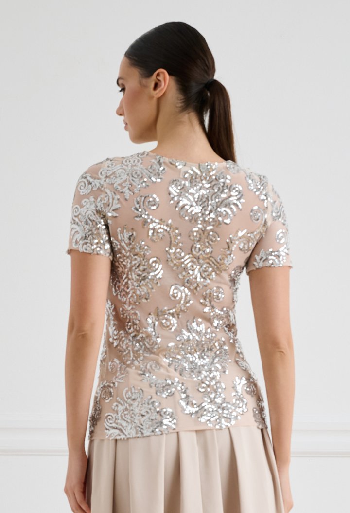 Αμπιγιέ τοπ με παγιέτες