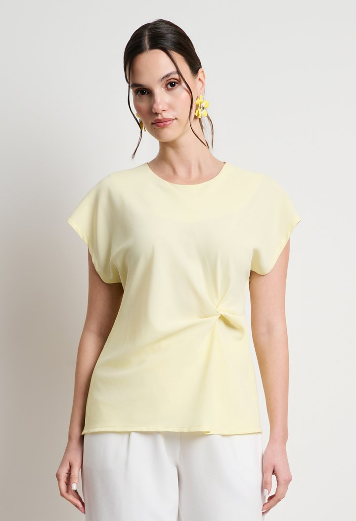 Blouse with twist detail