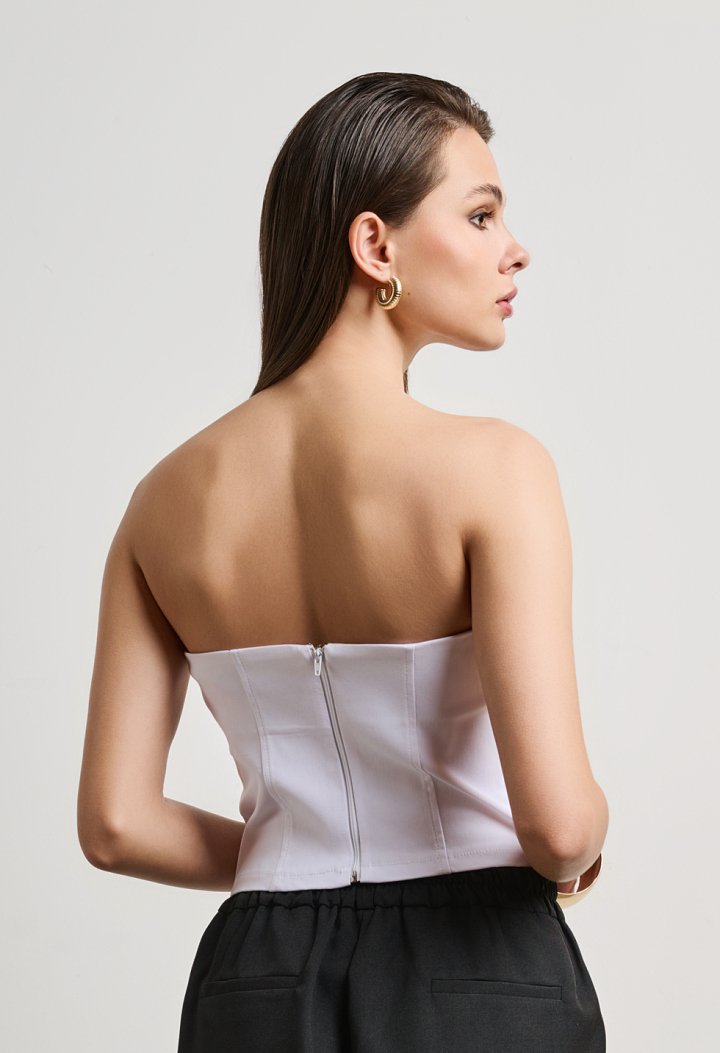 Strapless top