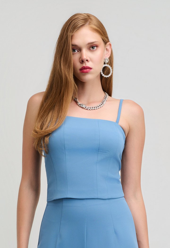 Crop Top with Thin Straps