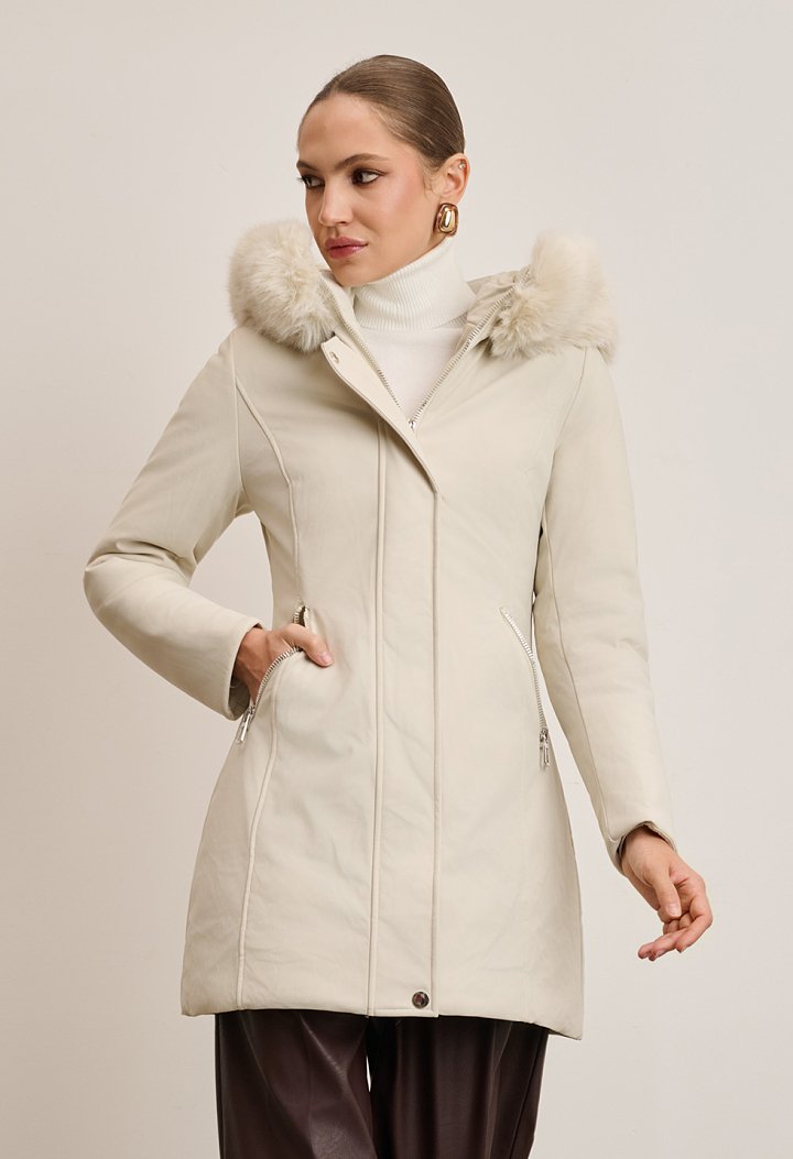 Parka jacket with hood