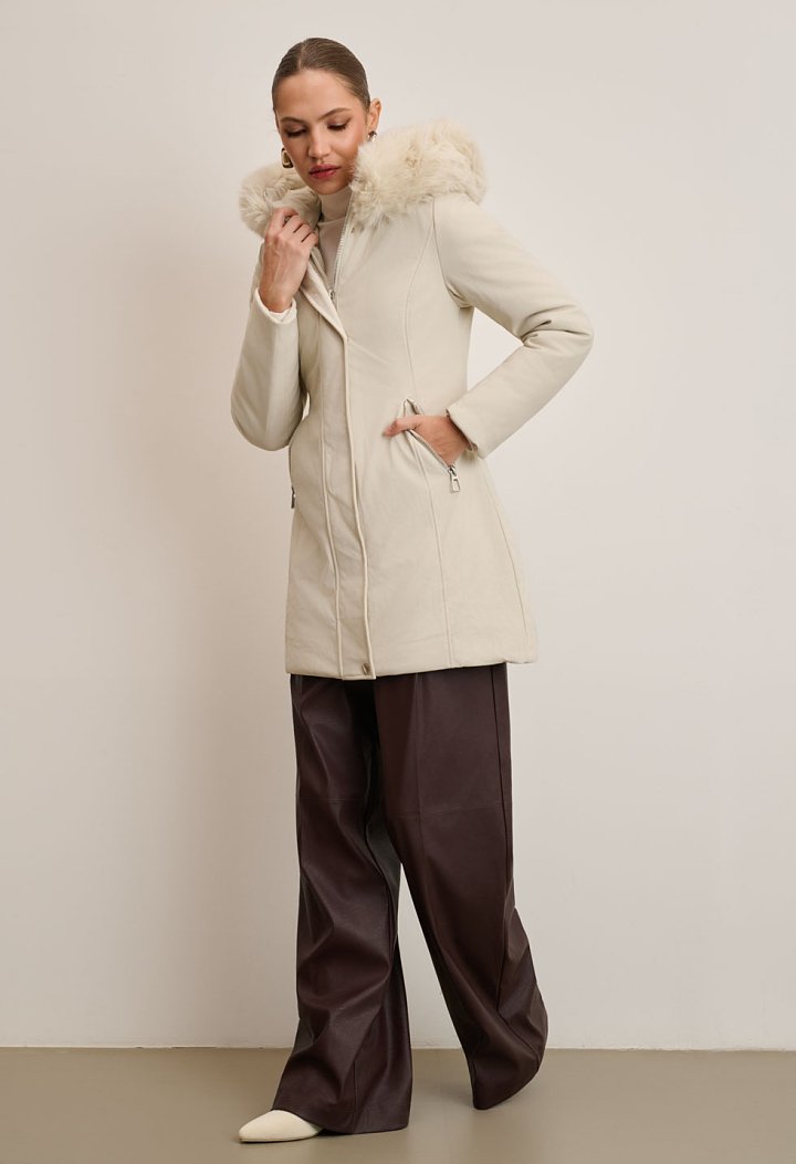 Parka jacket with hood