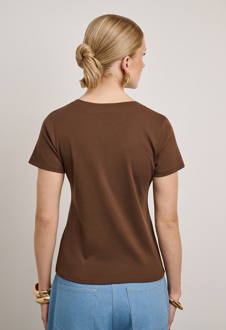 V-neck blouse