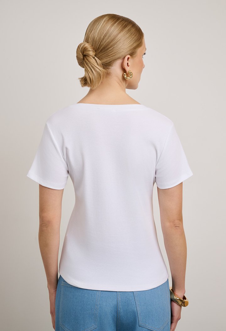 V-neck blouse