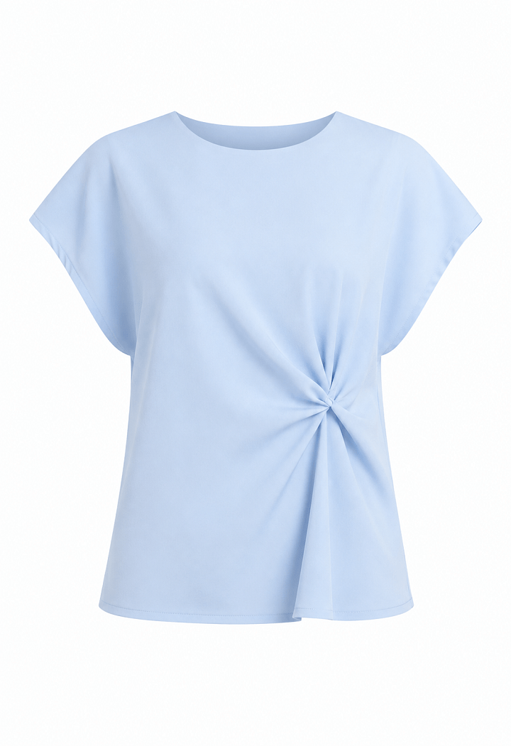 Blouse with twist detail