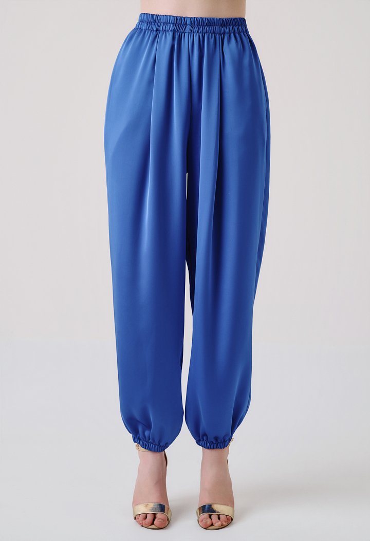 Satin jogger trousers