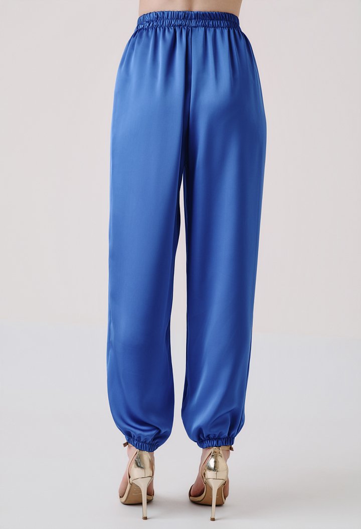 Satin jogger trousers